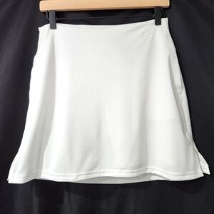 Nike Womens Dri-Fit Skort Size L White Active Pickleball Tennis Pro Golf Train